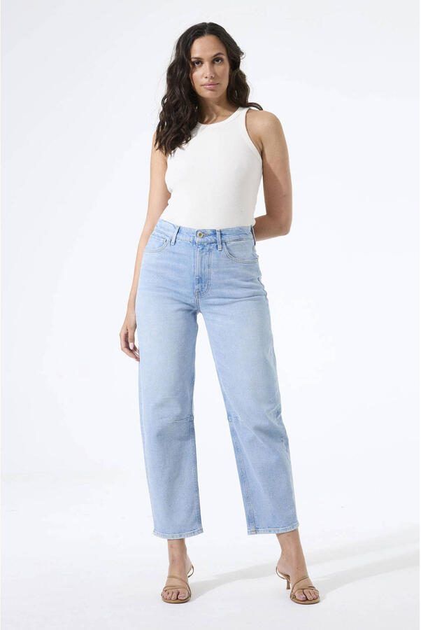 Garcia high waist barrel jeans medium blue denim - Foto 2