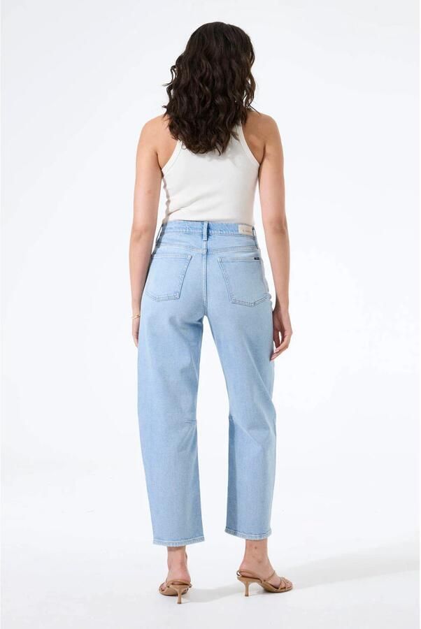 Garcia high waist barrel jeans medium blue denim - Foto 3