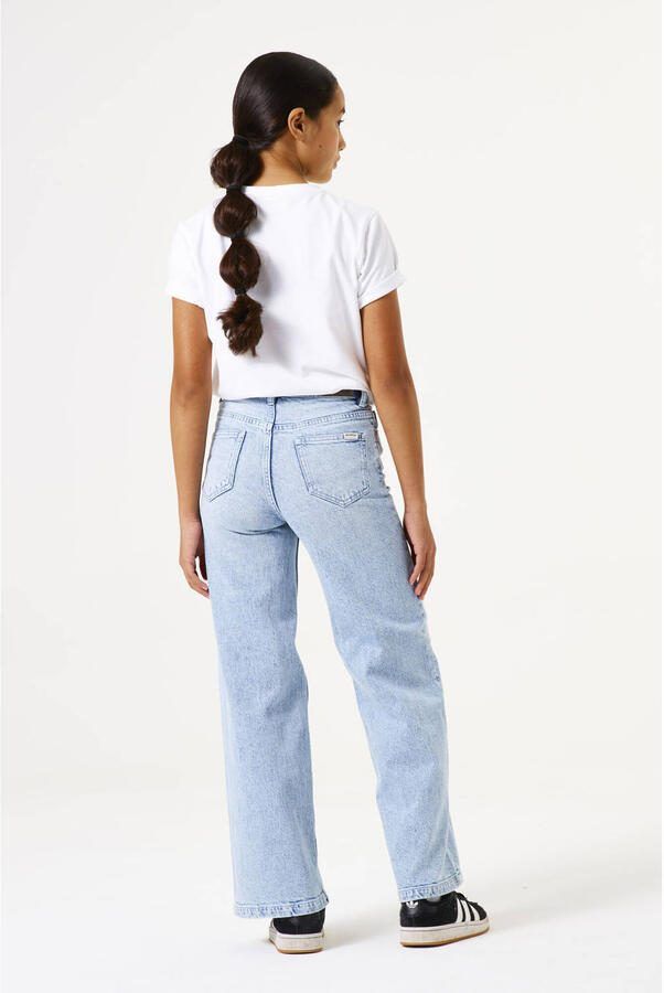 Garcia high waist loose fit jeans light blue denim - Foto 2