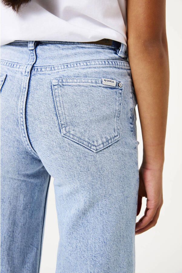 Garcia high waist loose fit jeans light blue denim - Foto 2