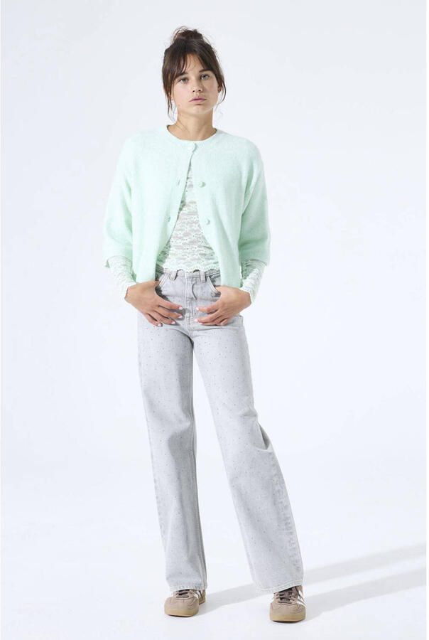Garcia high waist straight leg jeans grey denim