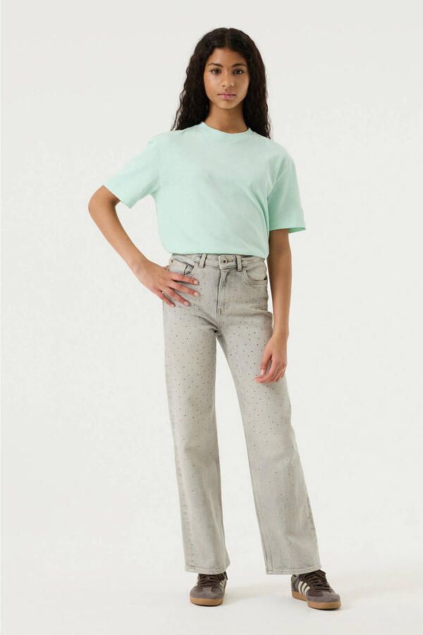 Garcia high waist straight leg jeans grey denim - Foto 3