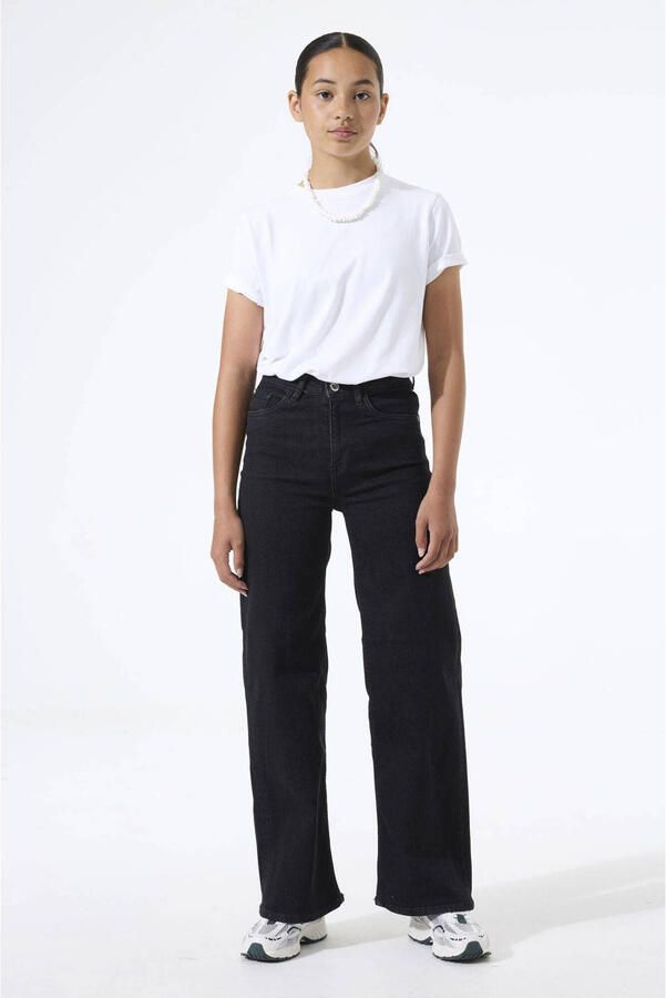 Garcia high waist wide leg jeans black denim