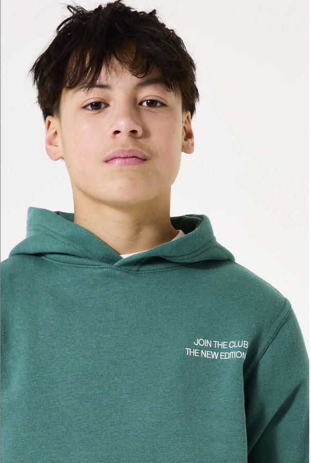 Garcia Regular fit hoodie met logopatch