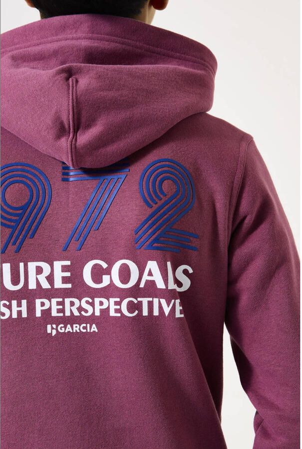 Garcia Regular fit hoodie met kangoeroezak