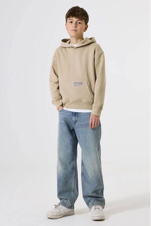 Garcia hoodie met backprint beige - Foto 3