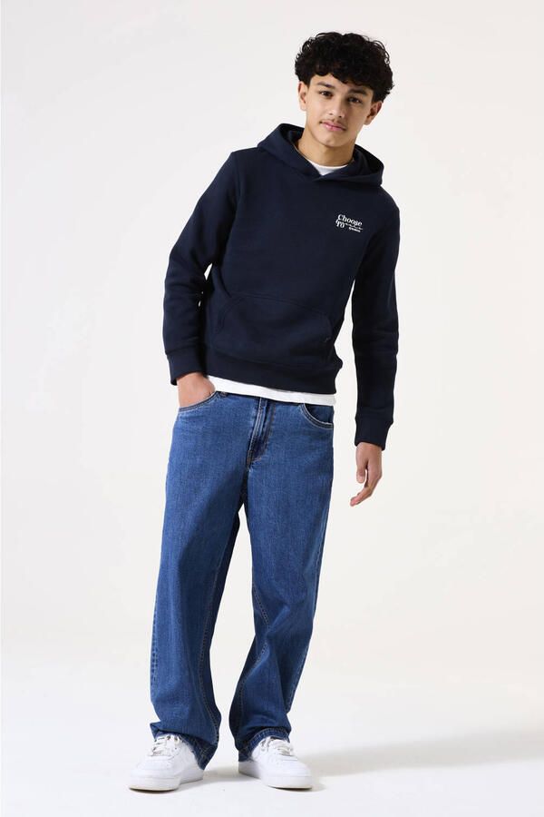 Garcia hoodie met backprint donkerblauw - Foto 2