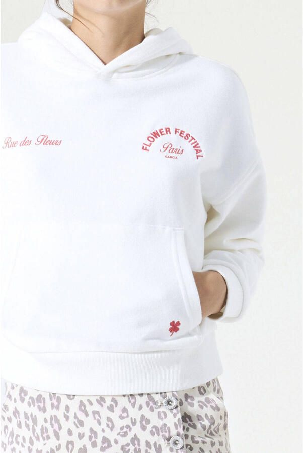 Garcia regular fit hoodie met motiefstitching - Foto 3