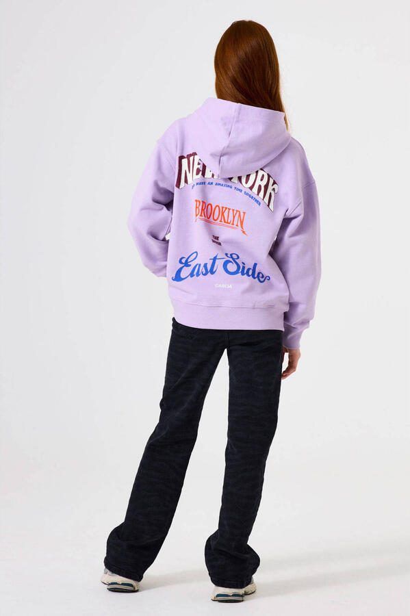 Garcia hoodie met backprint lila - Foto 2