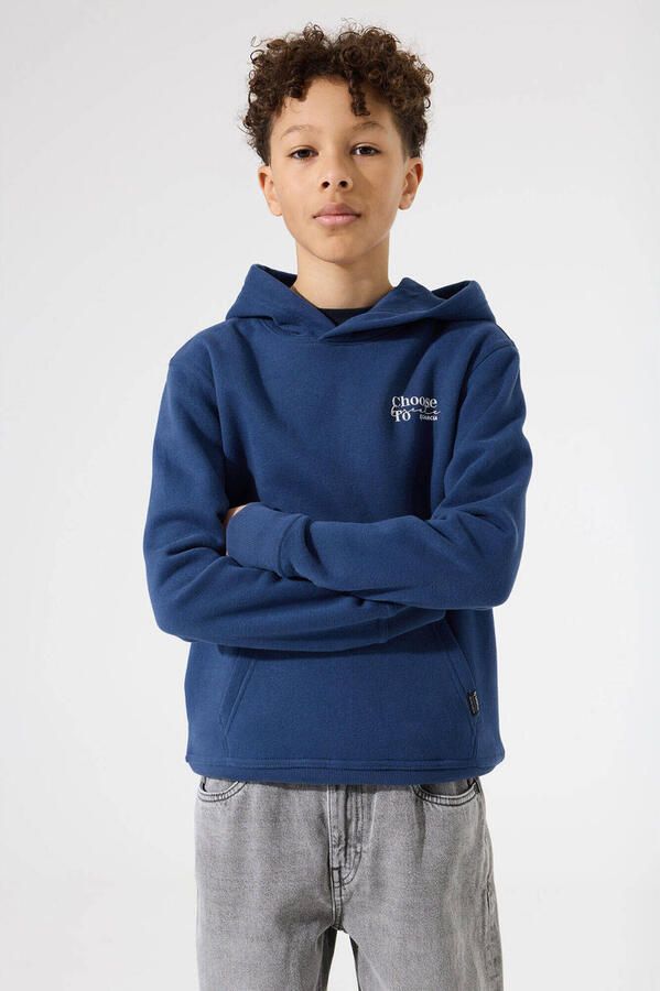 Garcia hoodie met backprint marine - Foto 3