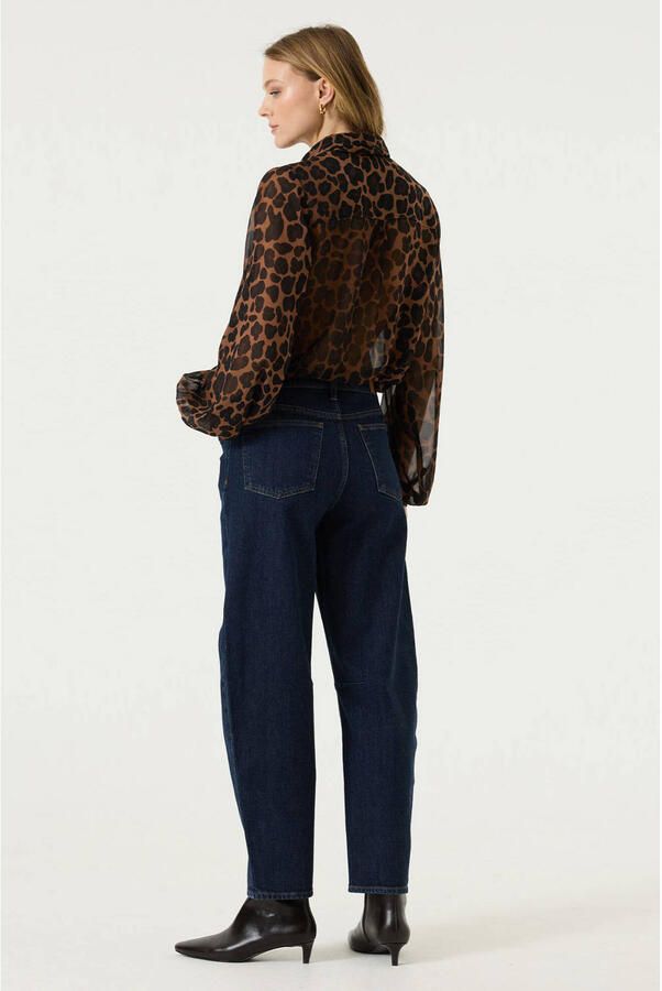Garcia blouse met panterprint bruin - Foto 3