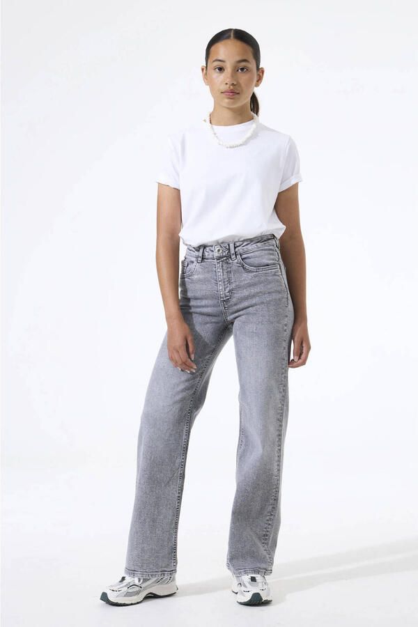 Garcia Ilvy Straight high waist straight leg jeans grey denim