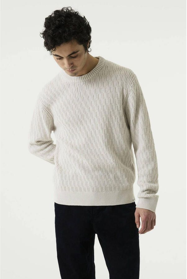 Garcia katoenen relaxed fit trui soft buff