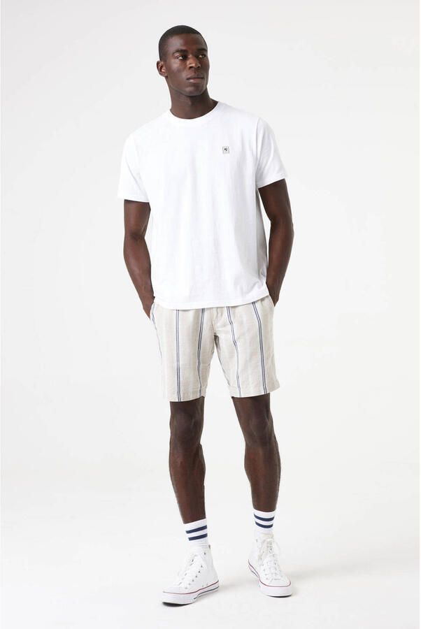 Garcia linnenn regular chino short ecru
