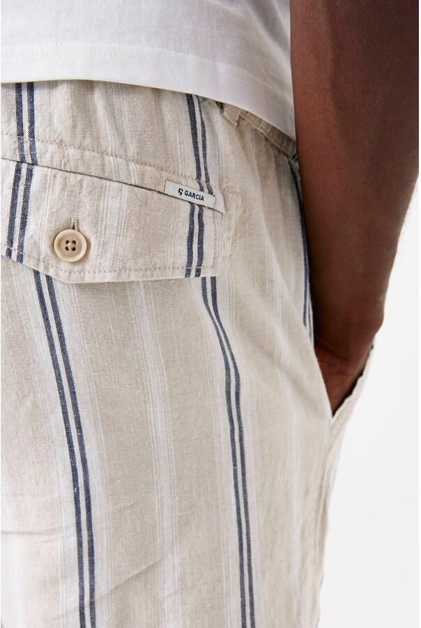 Garcia linnenn regular chino short ecru - Foto 2