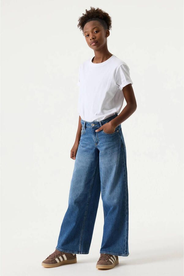 Garcia Marall wide leg jeans middelblauw