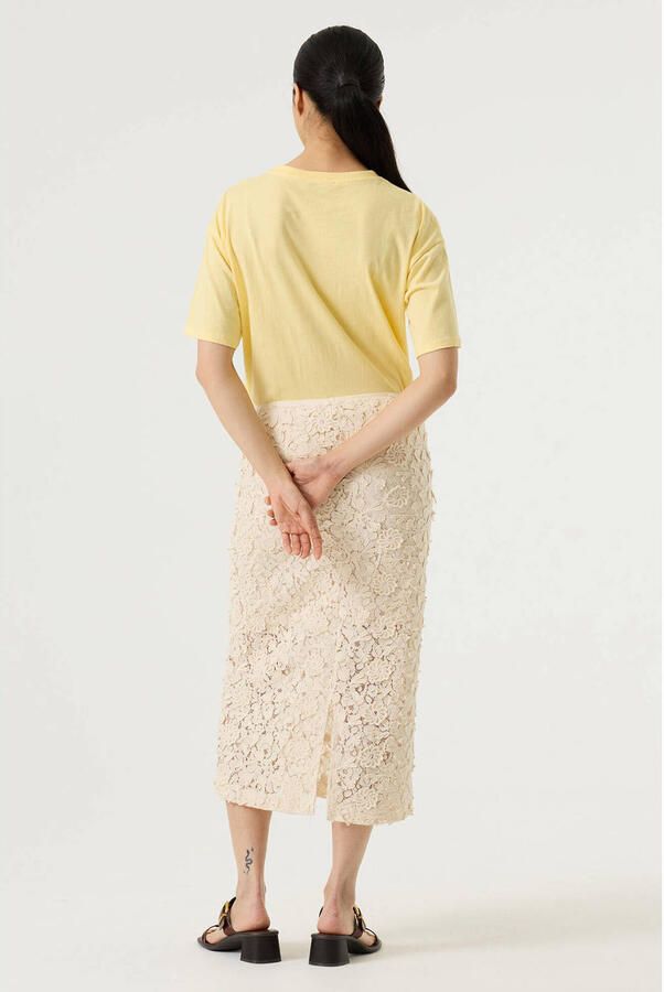 Garcia midi rok broderie beige - Foto 3