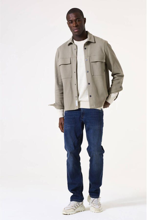 Garcia overshirt met textuur lichtkaki - Foto 1