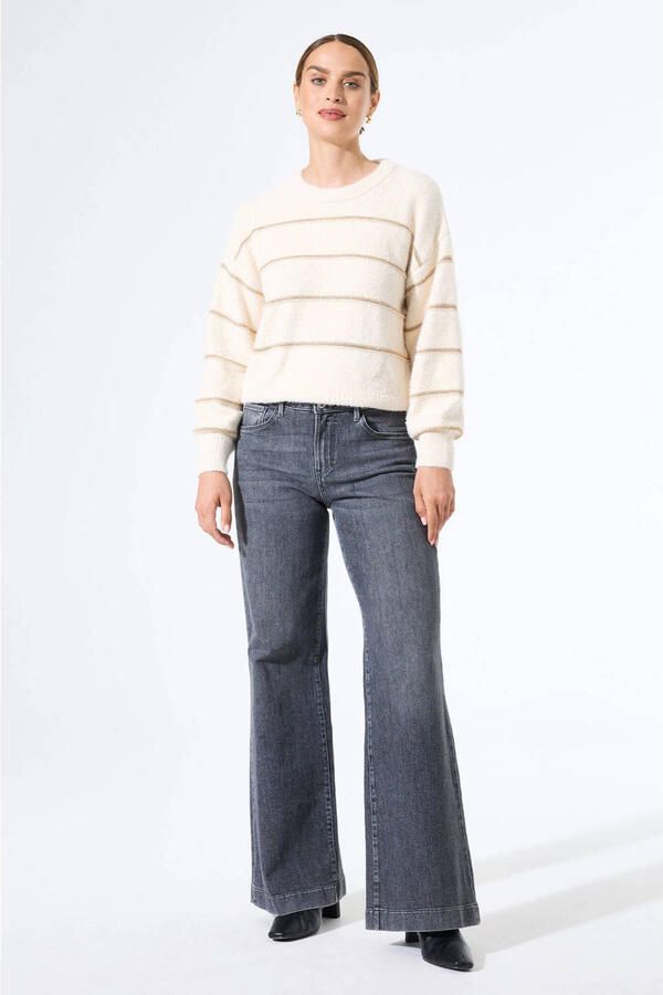 Garcia pullover ecru fijn gebreid - Foto 2