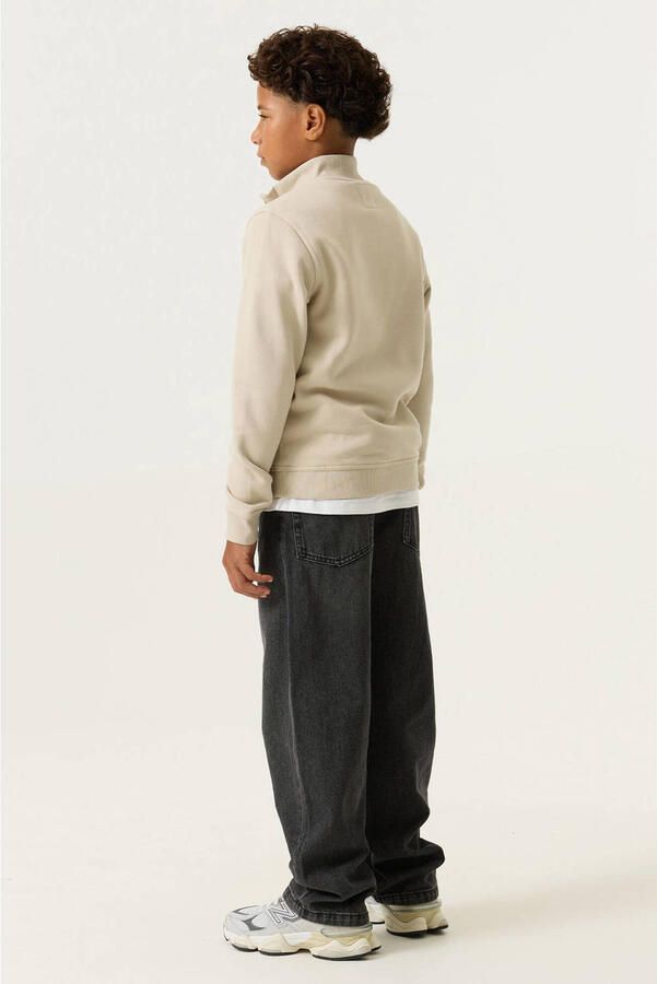 Garcia rechtvallende sweater met tekst crème - Foto 3