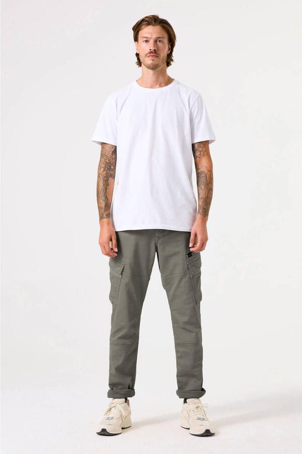 Garcia regular fit cargo broek grijsgroen - Foto 4