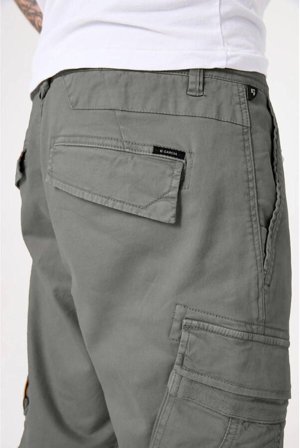 Garcia regular fit cargo broek grijsgroen - Foto 2