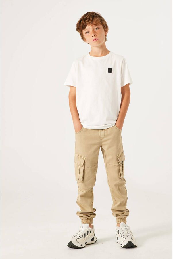 Garcia regular fit cargobroek Jongens Jog denim Effen 128