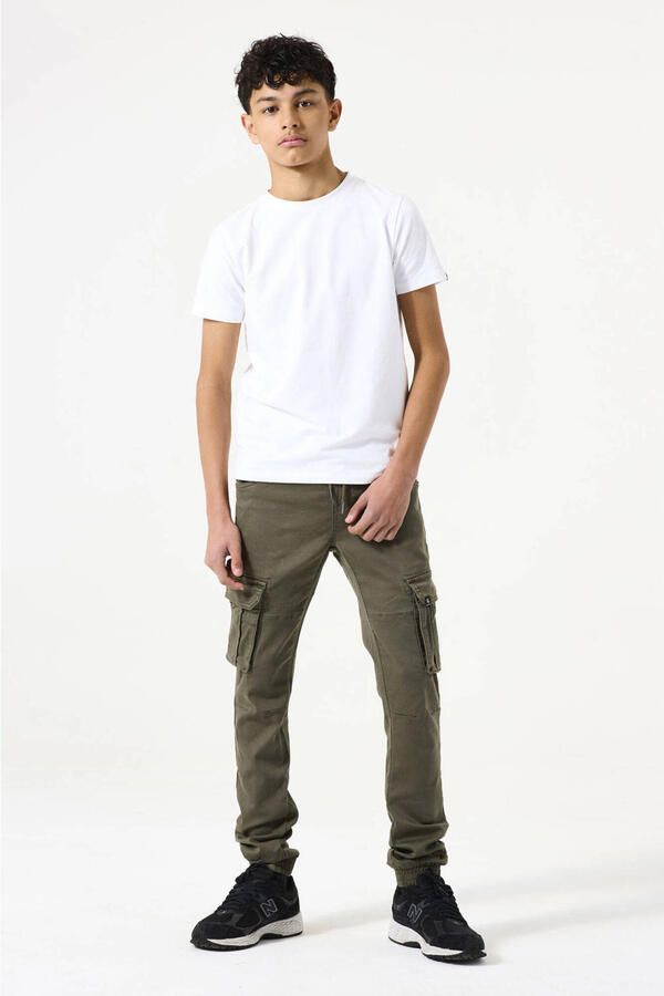Garcia regular fit cargobroek mosgroen Jongens Jog denim Effen 128 - Foto 2