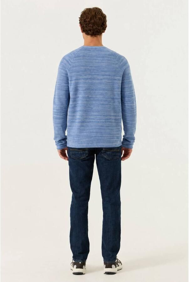 Garcia regular fit gebreide gemêleerde trui blauw - Foto 3