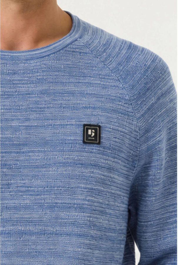 Garcia regular fit gebreide gemêleerde trui blauw - Foto 2