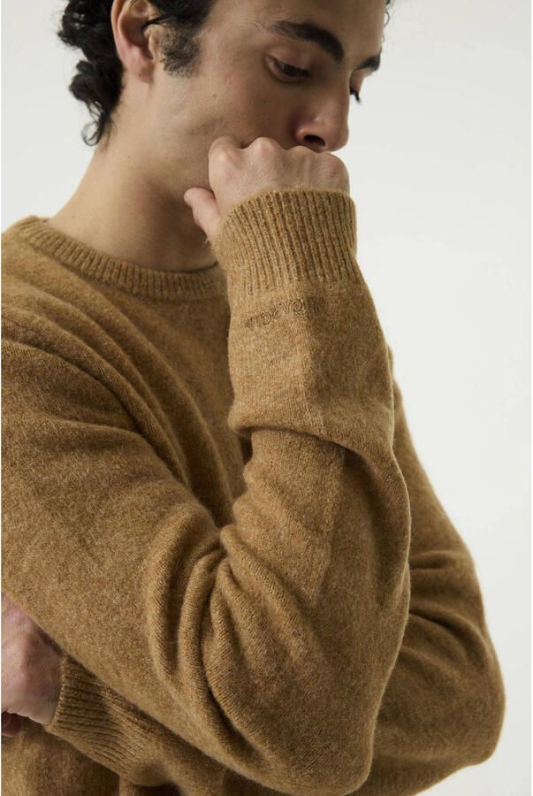 Garcia regular fit gebreide trui met wol dusted ochre - Foto 2