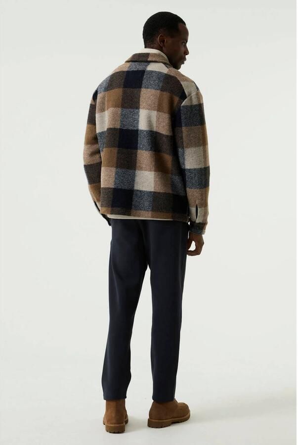Garcia regular fit geruit overshirt bruin - Foto 2