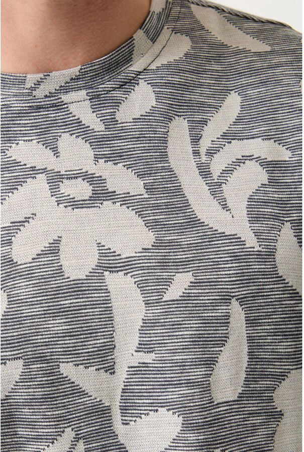 Garcia regular gebloemd T-shirt blauw - Foto 2