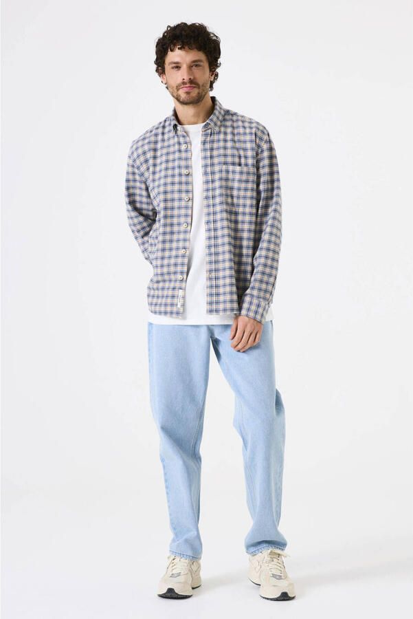 Garcia regular geruite casual overhemd blauw - Foto 2