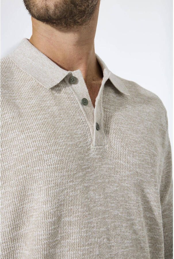 Garcia regular polo beige gebreid - Foto 2