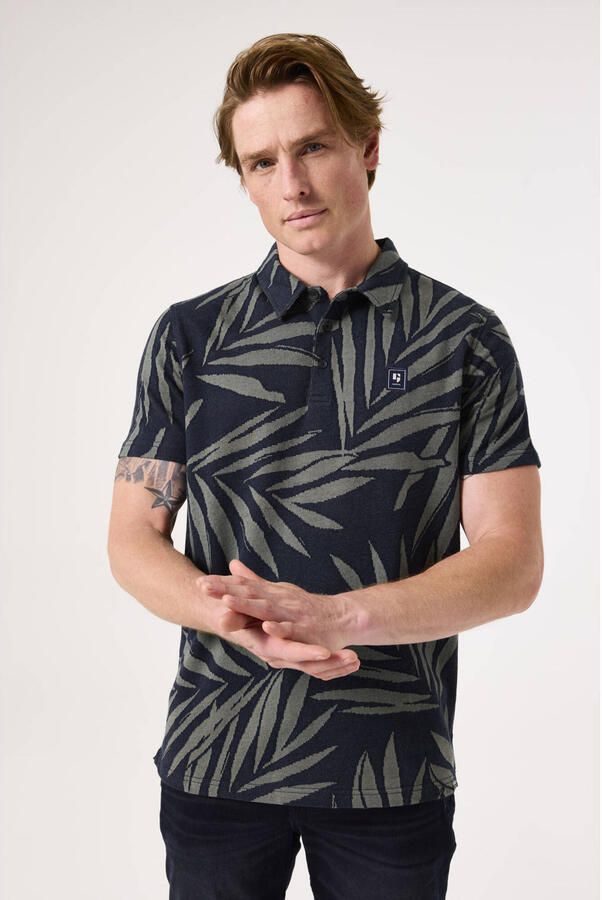 Garcia regular polo donkerblauw