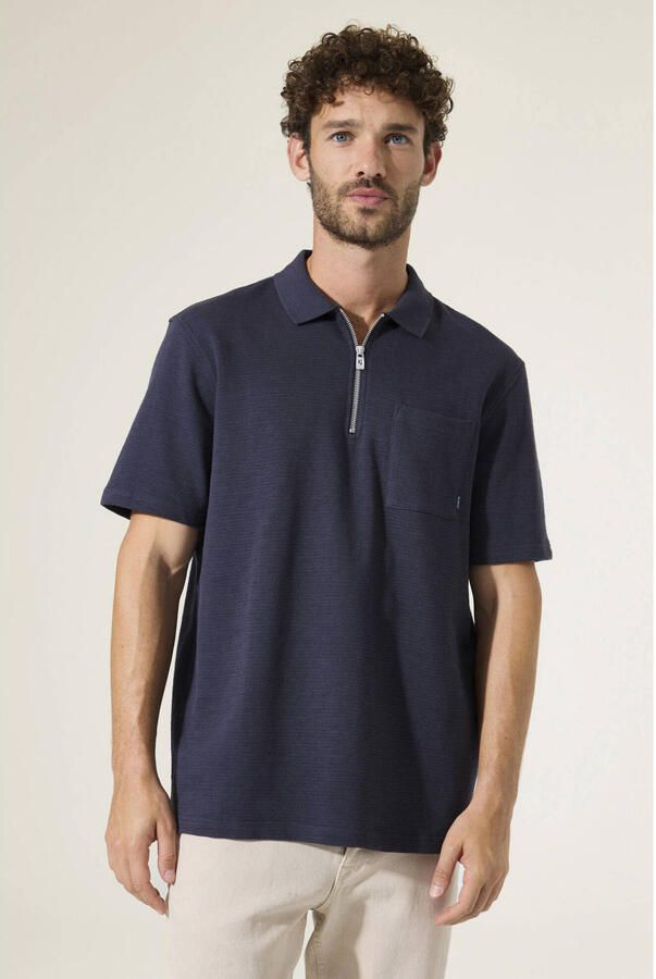 Garcia regular polo donkerblauw