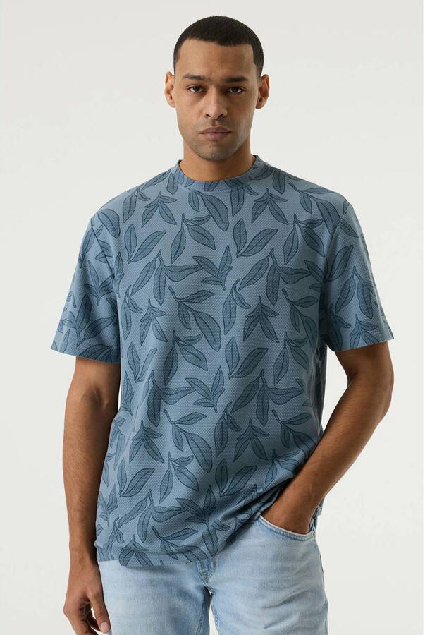 Garcia regular T-shirt blauw