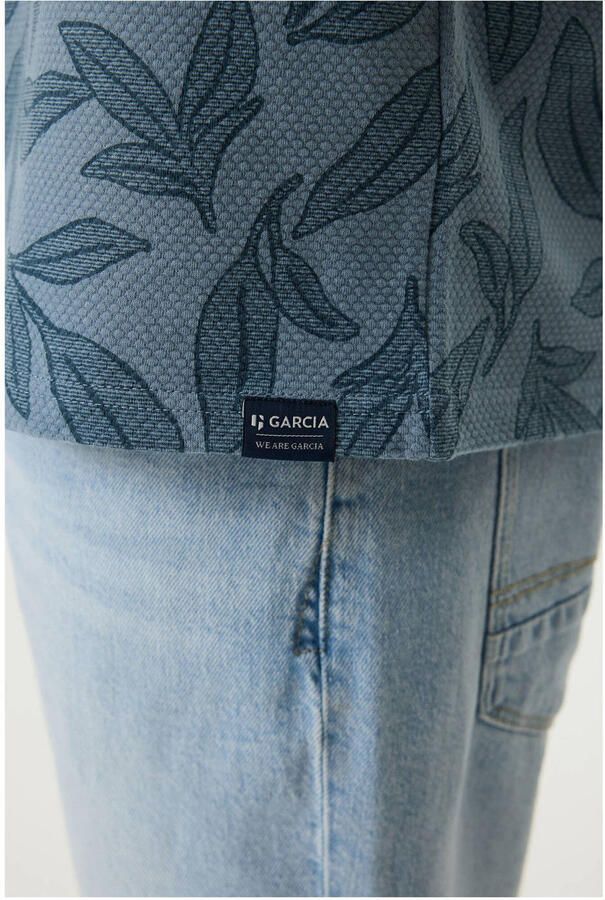 Garcia regular T-shirt blauw - Foto 2