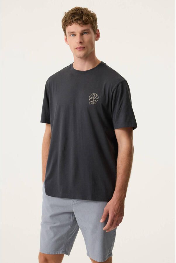 Garcia regular T-shirt donkerblauw