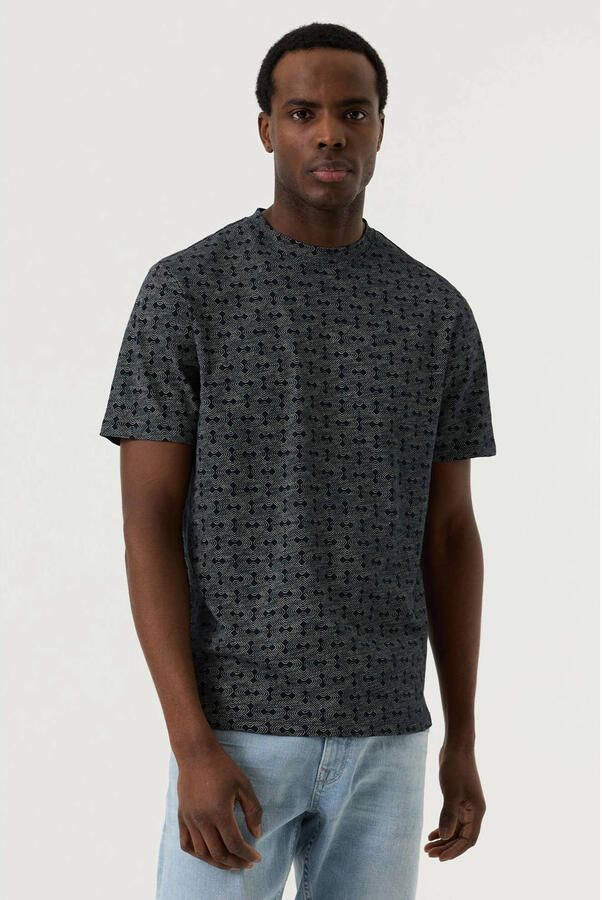Garcia regular T-shirt donkerblauw