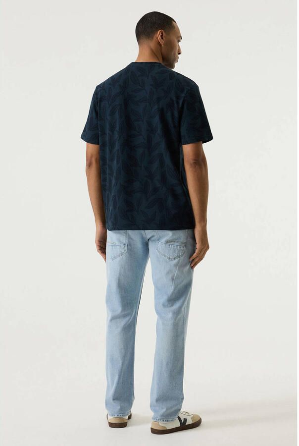Garcia regular T-shirt donkerblauw - Foto 3