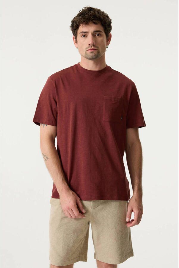 Garcia regular T-shirt donkerrood