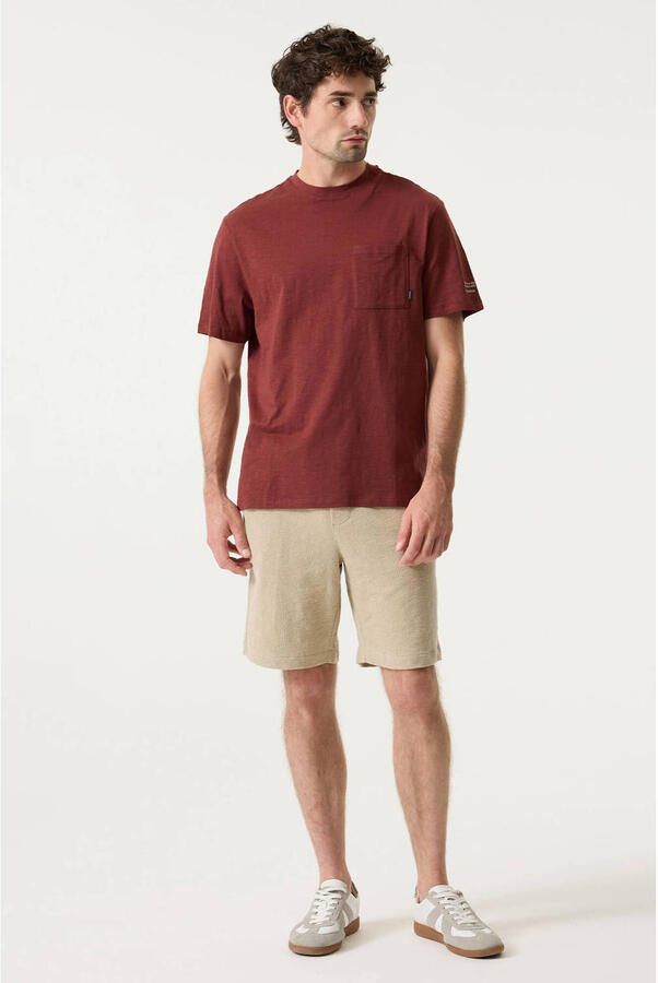 Garcia regular T-shirt donkerrood - Foto 2