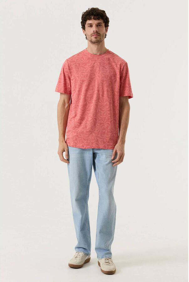Garcia regular T-shirt koraalrood