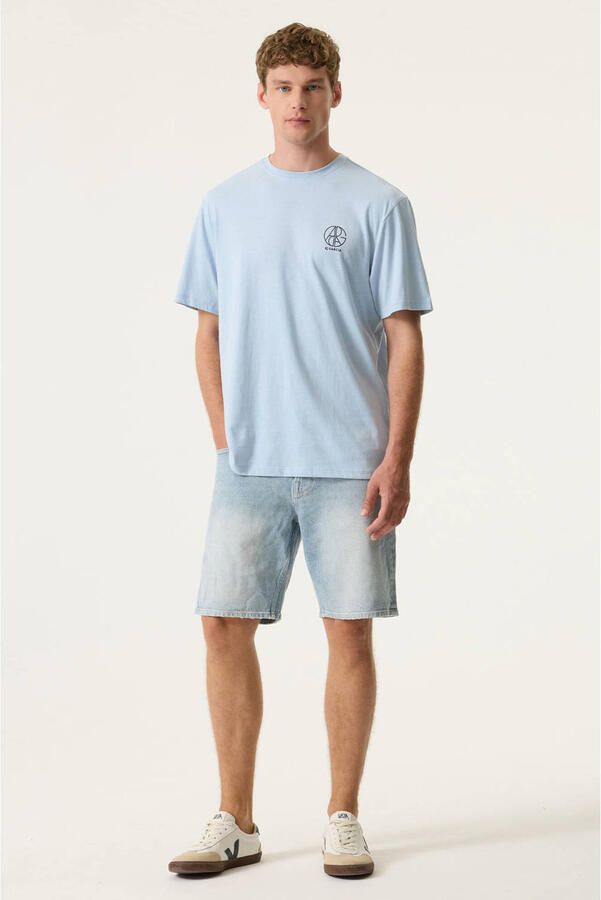 Garcia regular T-shirt lichtblauw - Foto 2