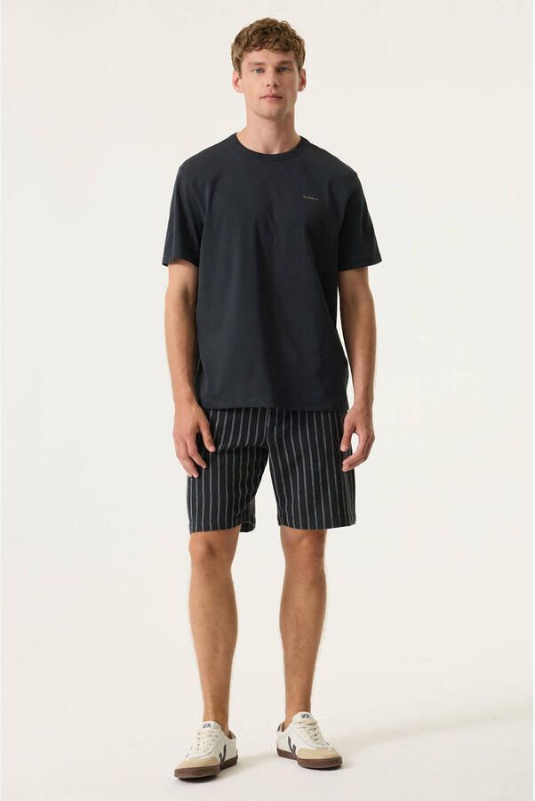 Garcia regular T-shirt met backprint donkerblauw - Foto 3