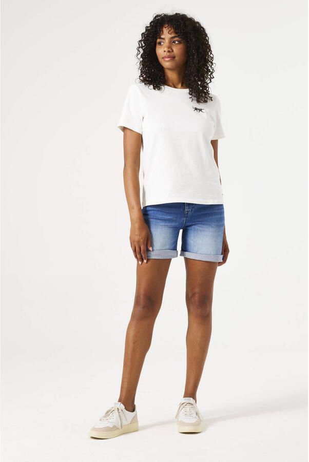 Garcia regular waist denim short medium blue denim