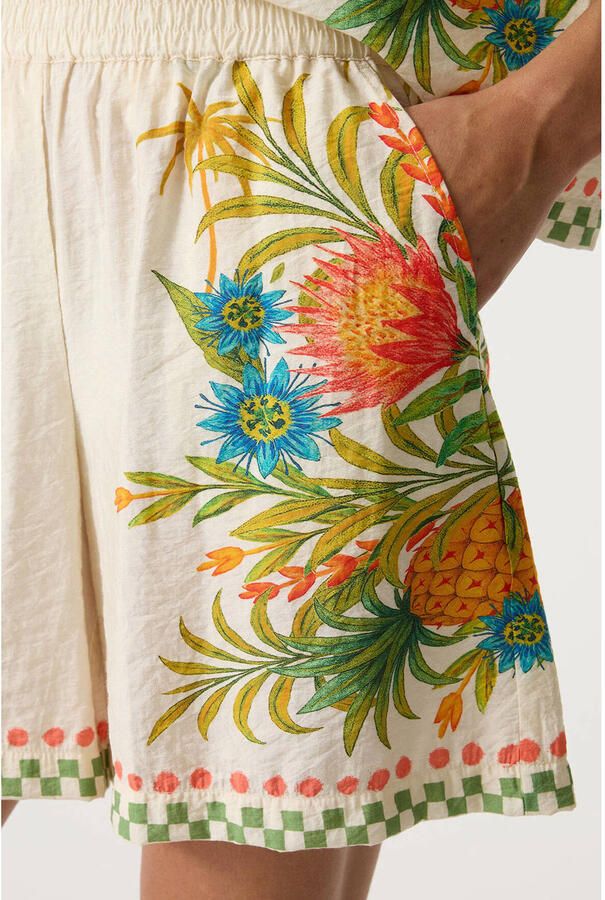 Garcia regular waist gebloemde casual short multi - Foto 2