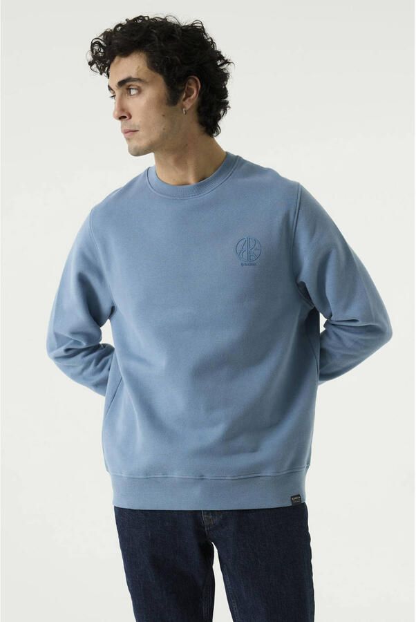 Garcia relaxed fit sweater blauw